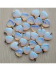 Hurtownie 50 sztuk/partia 2020 Assorted heart natural stone charms zawieszki do tworzenia biżuterii dobrej jakości 20mm darmowa 