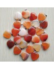 Hurtownie 50 sztuk/partia 2020 Assorted heart natural stone charms zawieszki do tworzenia biżuterii dobrej jakości 20mm darmowa 