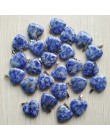 Hurtownie 50 sztuk/partia 2020 Assorted heart natural stone charms zawieszki do tworzenia biżuterii dobrej jakości 20mm darmowa 