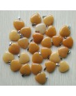Hurtownie 50 sztuk/partia 2020 Assorted heart natural stone charms zawieszki do tworzenia biżuterii dobrej jakości 20mm darmowa 