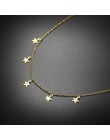 Vnox elegancka gwiazda Charms Chokers naszyjniki dla kobiet ze stali nierdzewnej modna kobieta Party Girl odzież uliczna biżuter