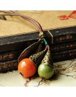 Długa skórzana lina łańcuchowa kulka ceramiczna wisiorek w stylu Vintage sweter naszyjnik łańcuch Choker dla kobiet odzież preze