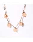 Vnox elegancka gwiazda Charms Chokers naszyjniki dla kobiet ze stali nierdzewnej modna kobieta Party Girl odzież uliczna biżuter