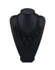 MYDANER moda marka Rhinestone wielobarwny czeski dobrej jakości Chunky Collar kobiety Choker Maxi komunikat naszyjnik biżuteria