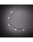 Vnox elegancka gwiazda Charms Chokers naszyjniki dla kobiet ze stali nierdzewnej modna kobieta Party Girl odzież uliczna biżuter