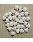 Hurtownie 50 sztuk/partia 2020 Assorted heart natural stone charms zawieszki do tworzenia biżuterii dobrej jakości 20mm darmowa 