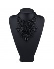 MYDANER moda marka Rhinestone wielobarwny czeski dobrej jakości Chunky Collar kobiety Choker Maxi komunikat naszyjnik biżuteria