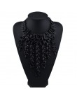 MYDANER moda marka Rhinestone wielobarwny czeski dobrej jakości Chunky Collar kobiety Choker Maxi komunikat naszyjnik biżuteria