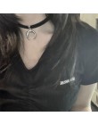HZ nowy 2019 fajne zaprojektowany księżyc aksamitny wisiorek Chocker Metal osobowość Sexy Chain fajny naszyjnik dla kobiet Pub b