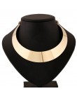 2019 New Fashion Series Alloy komunikat naszyjnik kobiety krótkie naszyjniki Collares Mujer Chunky Choker złoty naszyjnik Bijoux