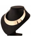 2019 New Fashion Series Alloy komunikat naszyjnik kobiety krótkie naszyjniki Collares Mujer Chunky Choker złoty naszyjnik Bijoux