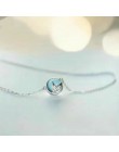 Trendy 925 Sterling srebrny kryształ ogon syreny naszyjniki wisiorki dla kobiet długie choker łańcuszek naszyjnik Collares kołni