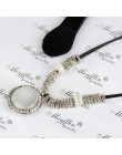 Naszyjniki i wisiorki wyróżniająca się biżuteria Collier Femme dla kobiet Boho Vintage Opal Maxi Colar skóra Bijoux kołnierz 201