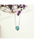 Trendy 925 Sterling srebrny kryształ ogon syreny naszyjniki wisiorki dla kobiet długie choker łańcuszek naszyjnik Collares kołni