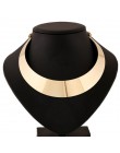 2019 New Fashion Series Alloy komunikat naszyjnik kobiety krótkie naszyjniki Collares Mujer Chunky Choker złoty naszyjnik Bijoux