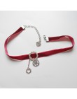 HZ nowy 2019 fajne zaprojektowany księżyc aksamitny wisiorek Chocker Metal osobowość Sexy Chain fajny naszyjnik dla kobiet Pub b