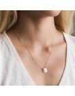 Nieregularne słodkowodne perły naszyjnik kobiety eleganckie złote łańcuchy kołnierz naszyjniki biżuteria collares collier femme 