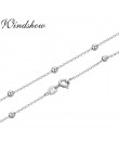 925 srebro krzyż ozdobiony paciorkami łańcuch Choker naszyjniki kobiety dziewczęta 40cm 45cm biżuteria kolye collares collane co