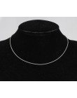 35-80cm dostępne 925 srebro łańcuch popcorn krótki Choker naszyjnik kobiety biżuteria dziewczęca Colar Collier Collares Mujer Ko