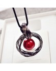 Luksusowe długi łańcuch naszyjniki dla kobiet 2019 moda Waterdrop szary kryształ naszyjnik kobiet Collier Femme Party biżuteria