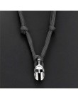 Nowy odważny Survival naszyjnik męski spartański hełm linka do parasola naszyjnik Pulseira Masculina czaszka Nylon naszyjnik cho