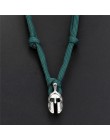 Nowy odważny Survival naszyjnik męski spartański hełm linka do parasola naszyjnik Pulseira Masculina czaszka Nylon naszyjnik cho