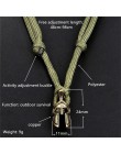 Nowy odważny Survival naszyjnik męski spartański hełm linka do parasola naszyjnik Pulseira Masculina czaszka Nylon naszyjnik cho