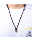 Nowy odważny Survival naszyjnik męski spartański hełm linka do parasola naszyjnik Pulseira Masculina czaszka Nylon naszyjnik cho