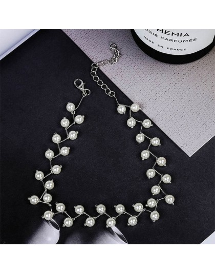 2019 nowości Hot moda czarny kryształ naszyjnik Kolye Collier prosty krzyż Strand zroszony Chokers naszyjniki kobiety biżuteria