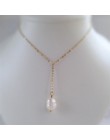 Nieregularne słodkowodne perły naszyjnik kobiety eleganckie złote łańcuchy kołnierz naszyjniki biżuteria collares collier femme 