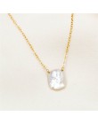 Nieregularne słodkowodne perły naszyjnik kobiety eleganckie złote łańcuchy kołnierz naszyjniki biżuteria collares collier femme 