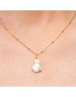 Nieregularne słodkowodne perły naszyjnik kobiety eleganckie złote łańcuchy kołnierz naszyjniki biżuteria collares collier femme 