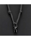 Nowy odważny Survival naszyjnik męski spartański hełm linka do parasola naszyjnik Pulseira Masculina czaszka Nylon naszyjnik cho