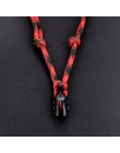 Nowy odważny Survival naszyjnik męski spartański hełm linka do parasola naszyjnik Pulseira Masculina czaszka Nylon naszyjnik cho