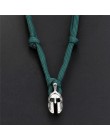 Nowy odważny Survival naszyjnik męski spartański hełm linka do parasola naszyjnik Pulseira Masculina czaszka Nylon naszyjnik cho