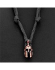 Nowy odważny Survival naszyjnik męski spartański hełm linka do parasola naszyjnik Pulseira Masculina czaszka Nylon naszyjnik cho