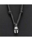 Nowy odważny Survival naszyjnik męski spartański hełm linka do parasola naszyjnik Pulseira Masculina czaszka Nylon naszyjnik cho
