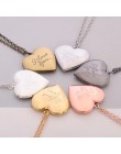 "Kocham cię" rzeźbione 6 kolorów DIY love Heart Secret Message medalion naszyjnik wisiorek prezent Vintage dla miłośników pary n