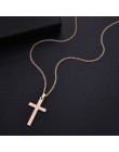 Hip Hop mężczyźni krzyż naszyjnik religijny łańcuch wyróżniający się naszyjnik urok biżuterii