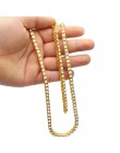 Uwin męski hip hop Bling Bling Iced Out łańcuchy tenisowe 1 wiersz naszyjniki luksusowa marka srebrny/złoty kolor mężczyźni łańc
