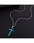 Hip Hop mężczyźni krzyż naszyjnik religijny łańcuch wyróżniający się naszyjnik urok biżuterii