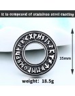 Beier stal nierdzewna 316L Viking islandzki Vegvisir kask Horror w runiczny koło wisiorek magiczne kije mężczyźni Rune Amulet LP