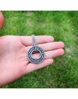 Beier stal nierdzewna 316L Viking islandzki Vegvisir kask Horror w runiczny koło wisiorek magiczne kije mężczyźni Rune Amulet LP