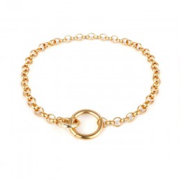 KMVEXO Vintage Punk łańcuszek naszyjnik dla kobiet 2019 nowe złote srebrne duże okrągłe wisiorek kołnierz Choker sweter Chain na
