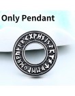 Beier stal nierdzewna 316L Viking islandzki Vegvisir kask Horror w runiczny koło wisiorek magiczne kije mężczyźni Rune Amulet LP