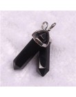 24 sztuk/partia Healing Point Chakra wisiorki sześciokątne kryształy kwarcu kształt kuli kamień DIY wahadło koraliki do tworzeni