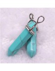 24 sztuk/partia Healing Point Chakra wisiorki sześciokątne kryształy kwarcu kształt kuli kamień DIY wahadło koraliki do tworzeni