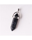 24 sztuk/partia Healing Point Chakra wisiorki sześciokątne kryształy kwarcu kształt kuli kamień DIY wahadło koraliki do tworzeni