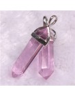 24 sztuk/partia Healing Point Chakra wisiorki sześciokątne kryształy kwarcu kształt kuli kamień DIY wahadło koraliki do tworzeni