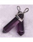 24 sztuk/partia Healing Point Chakra wisiorki sześciokątne kryształy kwarcu kształt kuli kamień DIY wahadło koraliki do tworzeni